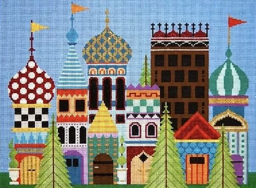 JP Needlepoint – Magical Village