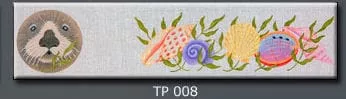 JP Needlepoint – Treasure Box, Otter & Seashells