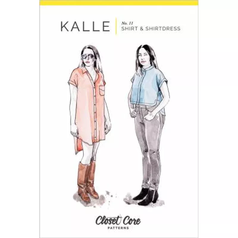 Kalle Shirt & Shirtdress Pattern - sizes 0-20