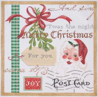 Kate Dickerson Needlepoint – Christmas Collage #1
