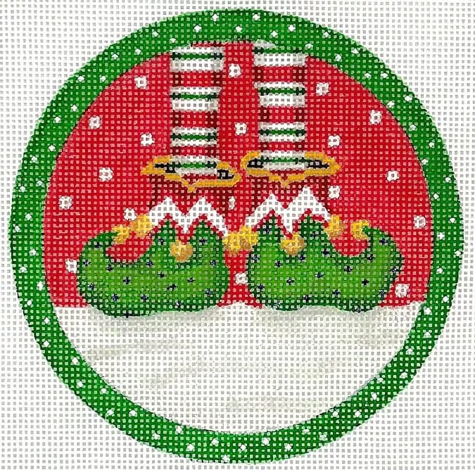 Kate Dickerson Needlepoint – Elf’s Feet Ornament