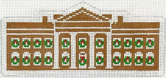 Kate Dickerson Needlepoint – Gingerbread White House