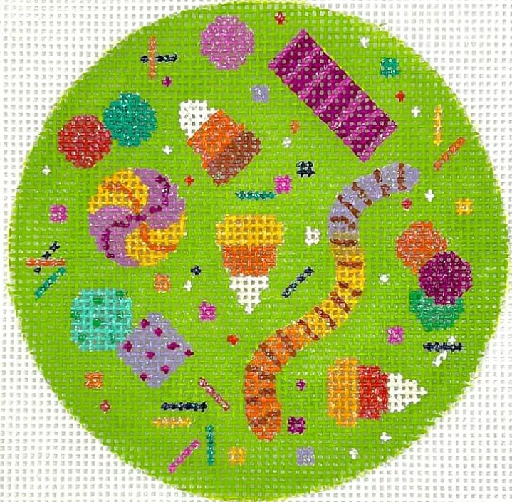 Kate Dickerson Needlepoint – Halloween Mini – Halloween Candies
