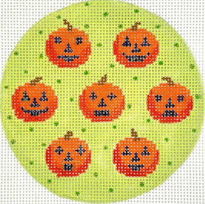 Kate Dickerson Needlepoint – Halloween Mini – Jack of Lanterns