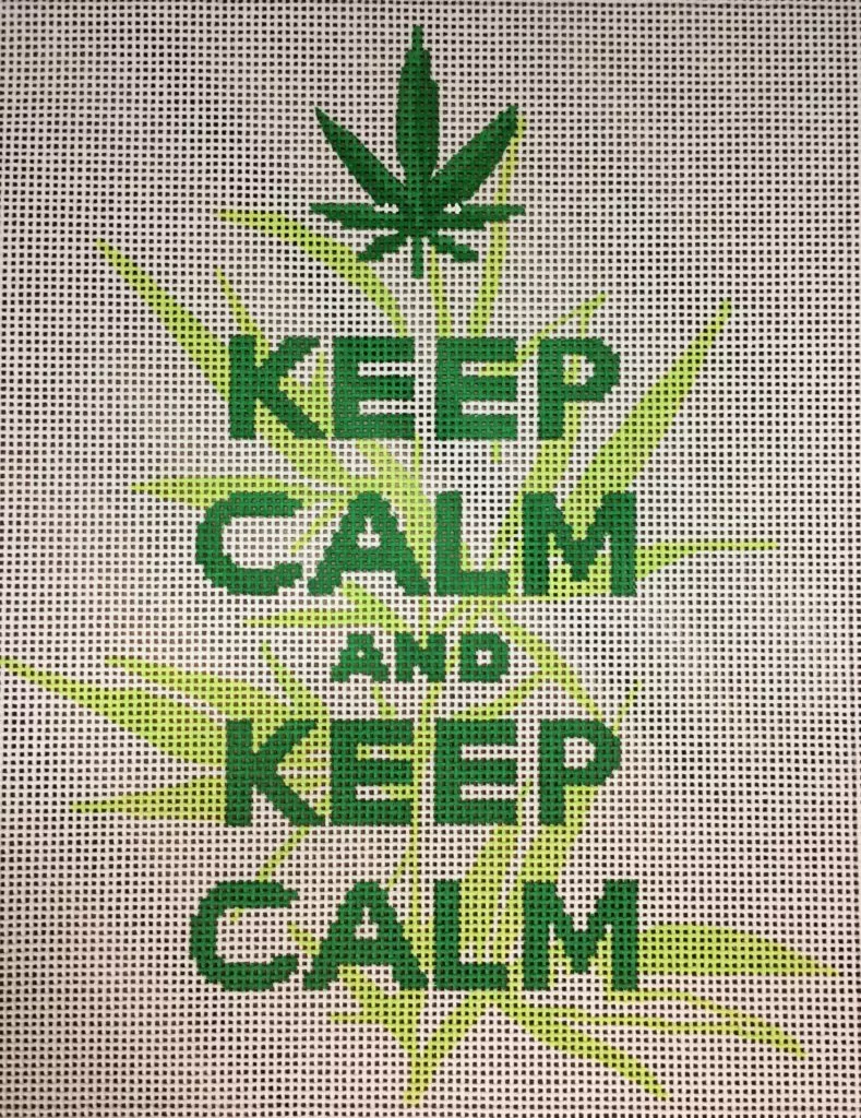 Kate Dickerson Needlepoint – Keep Calm & Keep Calm