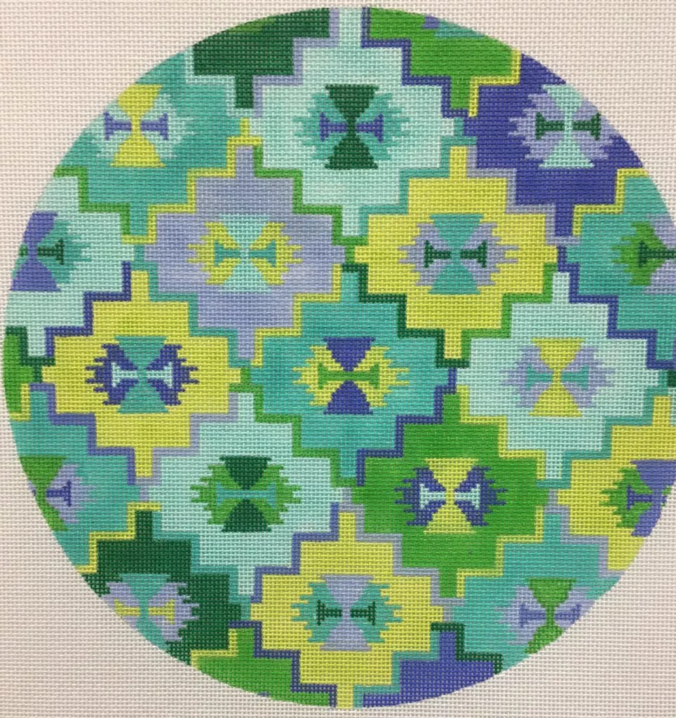 Kate Dickerson Needlepoint – Kilim Round