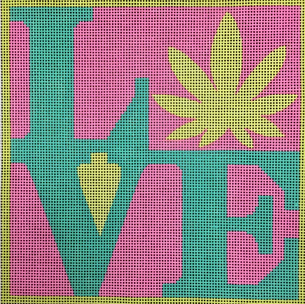 Kate Dickerson Needlepoint – LOVE Weed