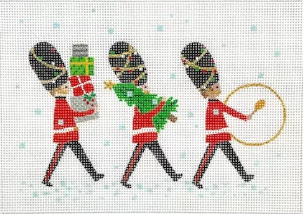 Kate Dickerson Needlepoint – Marching Guardsmen