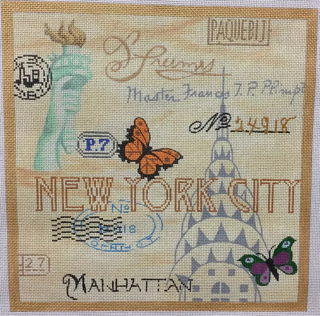 Kate Dickerson Needlepoint – NYC Collage