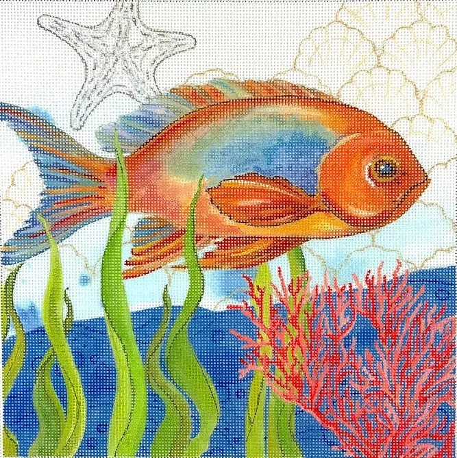 Kate Dickerson Needlepoint – Oceana Fish
