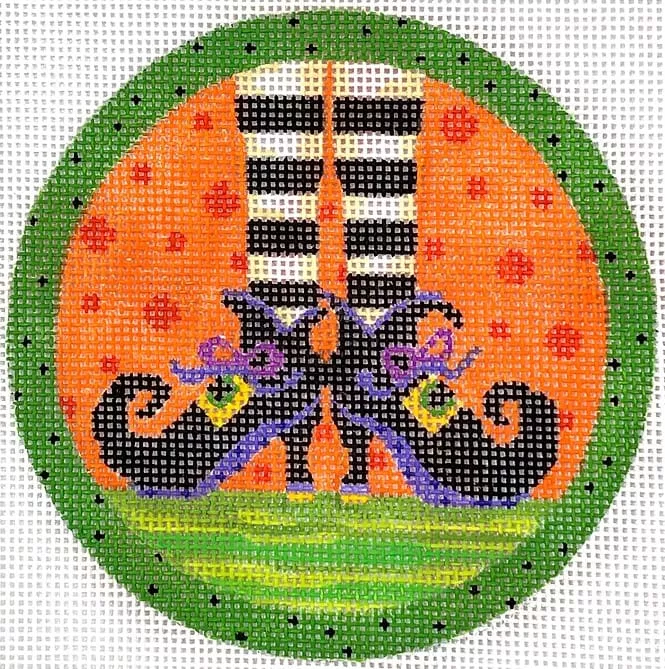 Kate Dickerson Needlepoint – Witch’s Feet Ornament