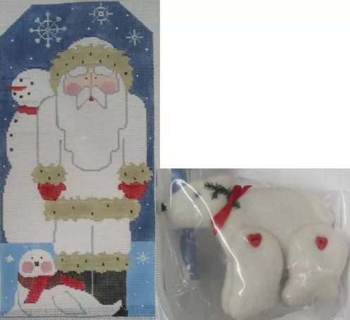 Kathy Schenkel Designs – Arctic Santa w/Polar Bear