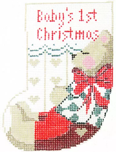 Kathy Schenkel Designs– Baby’s First Christmas Mini-Sock