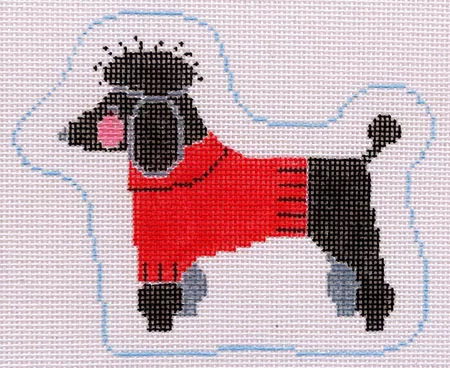 Kathy Schenkel Designs- Black Poodle Profile