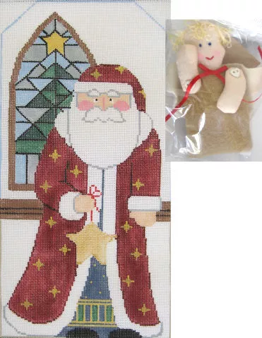 Kathy Schenkel Designs – Celestial Santa w/Angel