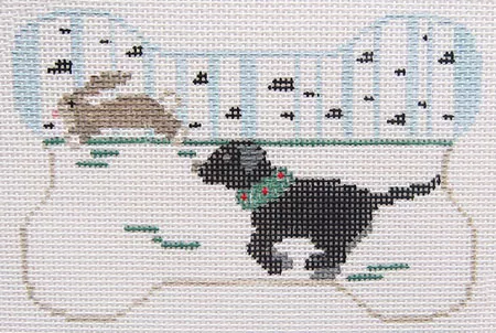 Kathy Schenkel Designs – Chasing with Dog