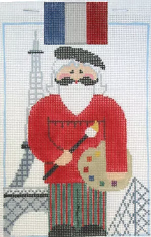 Kathy Schenkel Designs – French Artist Santa