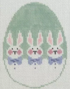 Kathy Schenkel Designs – Green Bunnies Egg