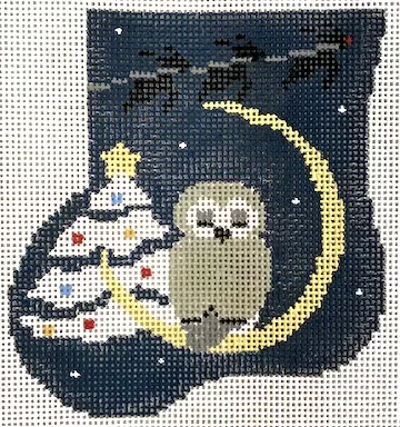 Kathy Schenkel Designs – Night Owl Mini Sock with Owl