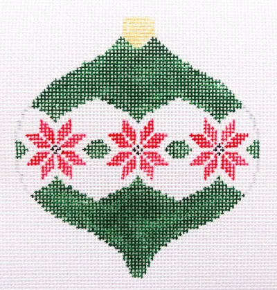 Kathy Schenkel Designs – Poinsettia/Xmas Green Bauble