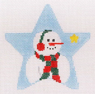 Kathy Schenkel Designs – Snowman in Blue