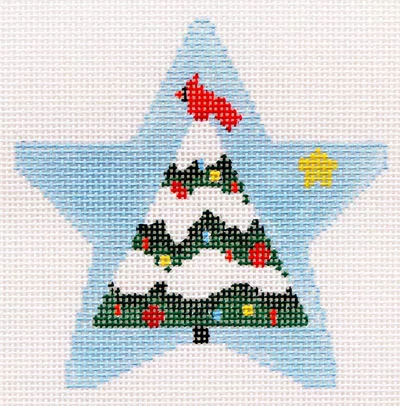 Kathy Schenkel Designs – Star, Tree in Blue