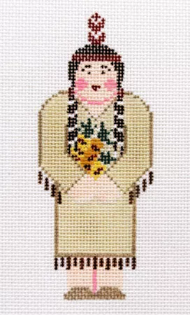 Kathy Schenkel Designs – Thanksgiving Indian Lady Mini Figure
