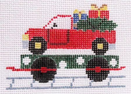 Kathy Schenkel Designs – Tiny Pickup Truck – Toy Express Ornament