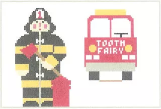 Kathy Schenkel Designs – Toothfairy Pillow, Fireman