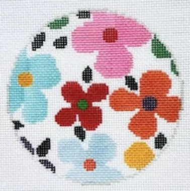 KCN Designers – Flower Power Rainbow Round