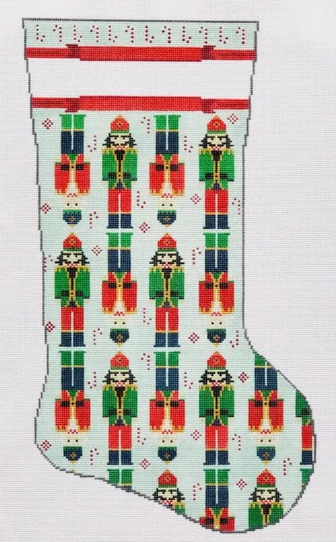 KCN Designers – Nutcracker Stocking on Blue