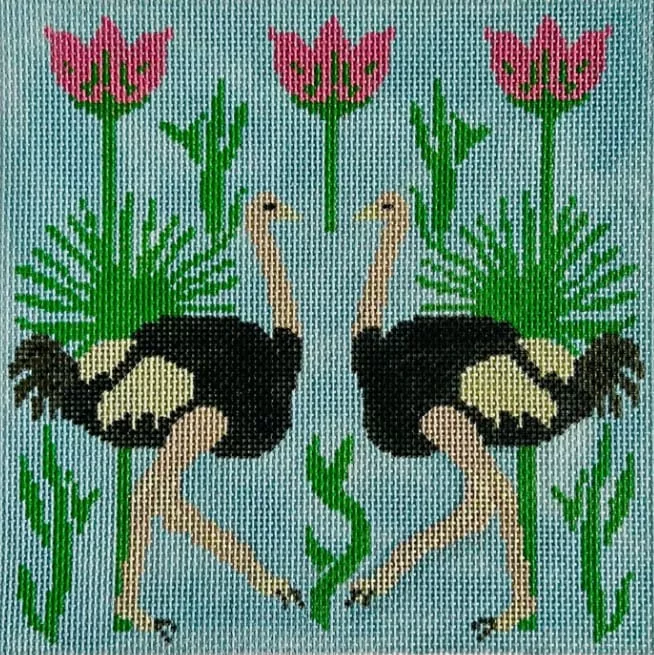 KCN Designers – Ostriches with Palms