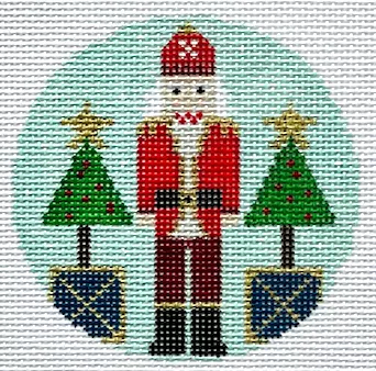 KCN Designers – Santa Nutcracker on Blue