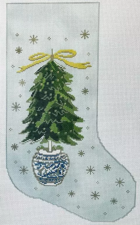 KCN Designers – Topiary Christmas Tree Blue Stocking