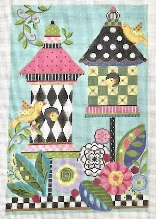 Kelly Clark Needlepoint – Celebration Birdhouse
