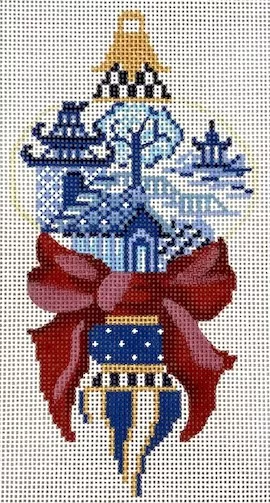 Kelly Clark Needlepoint – Chinoiserie Double Ball