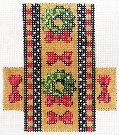 Kelly Clark Needlepoint – Christmas Candy, Wreath Candy