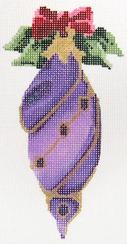 Kelly Clark Needlepoint – February Amethyst Heritage