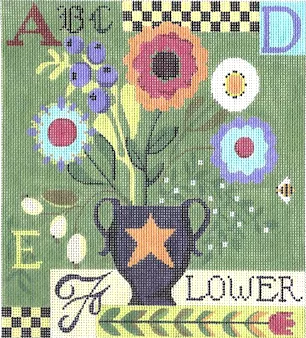 Kelly Clark Needlepoint – Flower Sampler