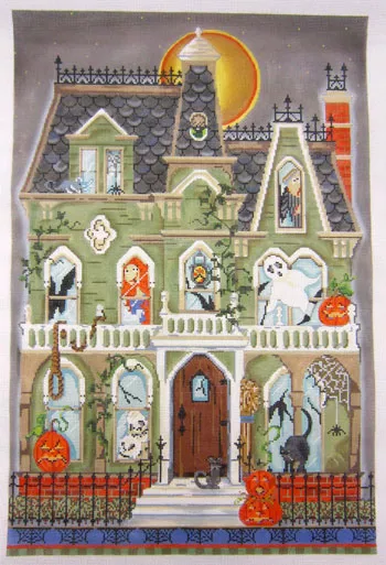 Kelly Clark Needlepoint – Haunted House