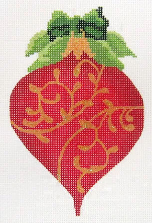 Kelly Clark Needlepoint – July Ruby Heritage Ornament