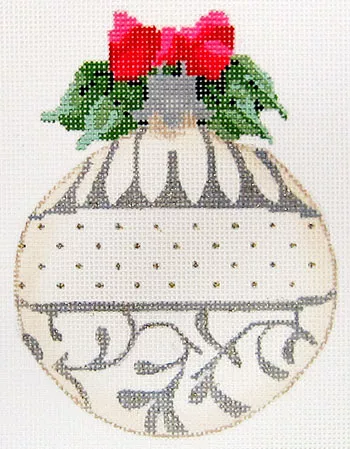 Kelly Clark Needlepoint – June Pearl Heritage Ornament