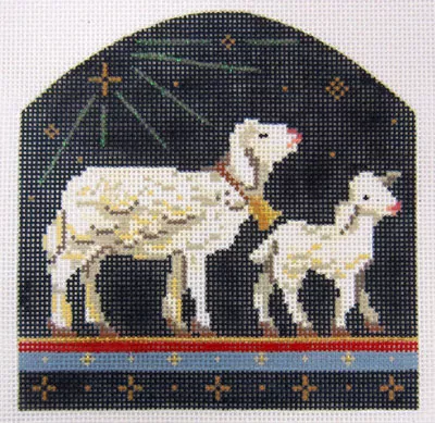 Kelly Clark Needlepoint – Mama Sheep & Her Lamb