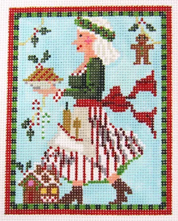 Kelly Clark Needlepoint – Mrs. Claus the Baker