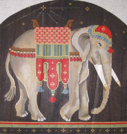 Kelly Clark Needlepoint – Nativity, Elephant
