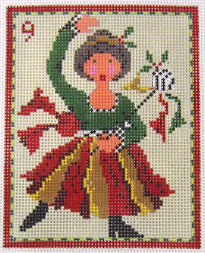 Kelly Clark Needlepoint – Nine Ladies Dancing