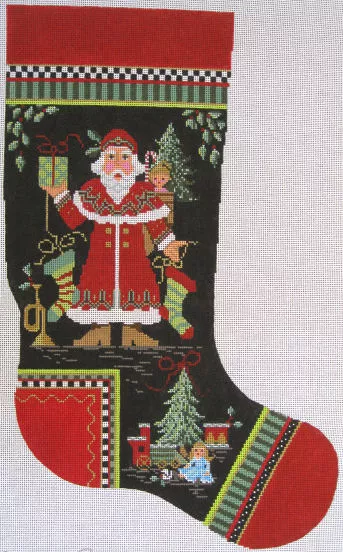 Kelly Clark Needlepoint – Norwegian Santa
