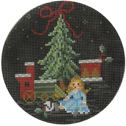 Kelly Clark Needlepoint – Ornament, Antique Toys & Train
