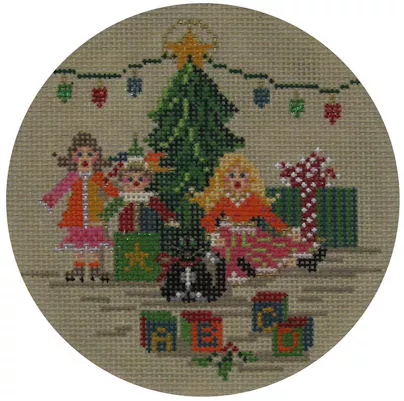 Kelly Clark Needlepoint – Ornament, Dollies Are Sooo Nice!