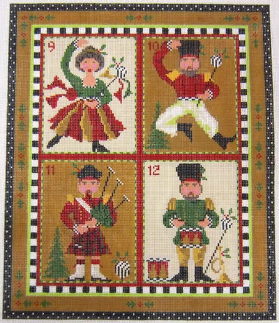 Kelly Clark Needlepoint – “The People” Pillow days 9-12